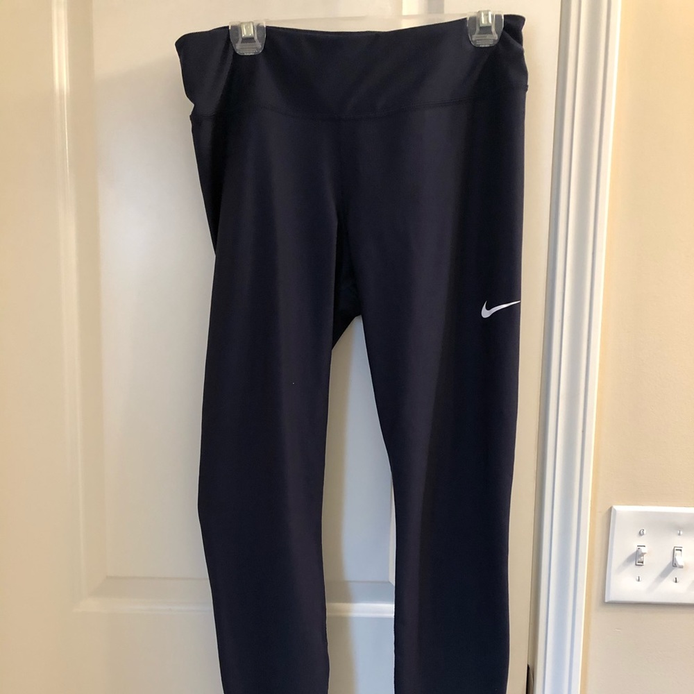 Nike Navy Blue Dri-Fit Leggings, Large